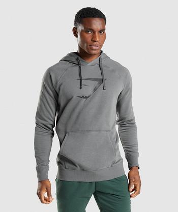 Gymshark Sharkhead Infill Muške Majica S Kapuljačom Sive | HR 2710QMA